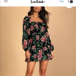 Lulu’s Blissful gardens burnout babydoll dress